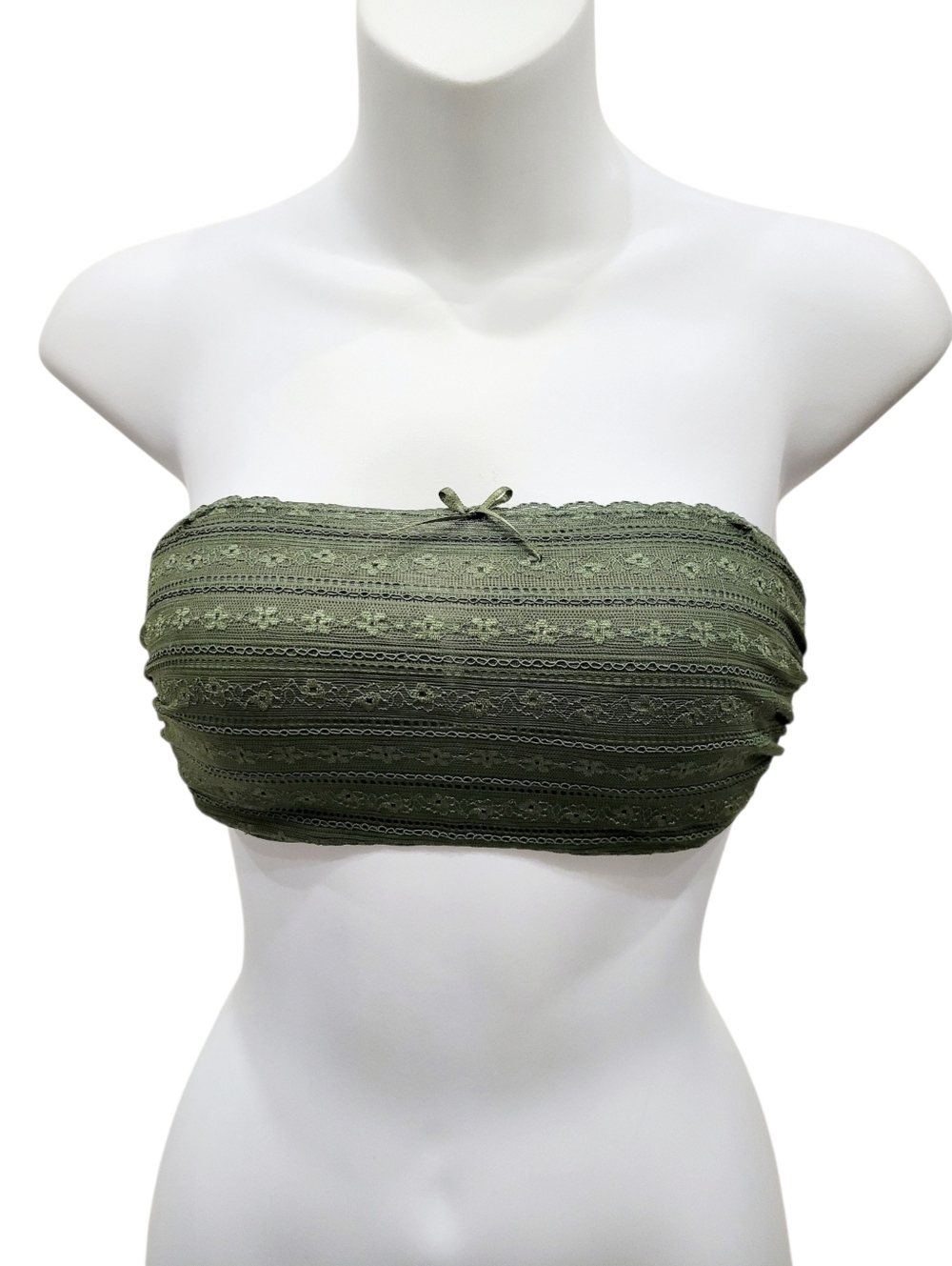Wacoal Green Lace Strapless Wire Bra Size: 34C
